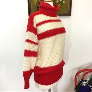 Candy-Striped Vintage Sweater
